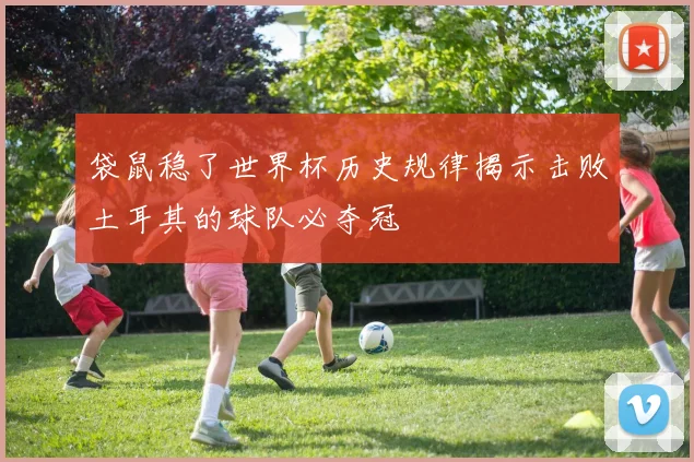 袋鼠稳了世界杯历史规律揭示击败土耳其的球队必夺冠