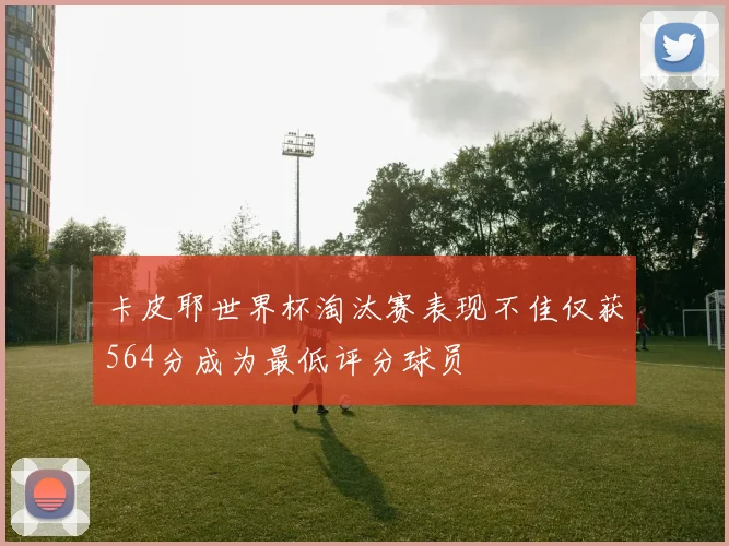 卡皮耶世界杯淘汰赛表现不佳仅获564分成为最低评分球员